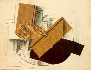 Still Life On A Table. Gillette — Georges Braque, Cubist Still Life