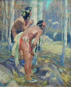 Hunting Cranes — Eanger Irving Couse