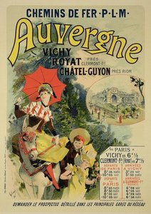 Reproduction Of A Poster Advertising The 'auvergne — Jules Chéret, Belle Époque