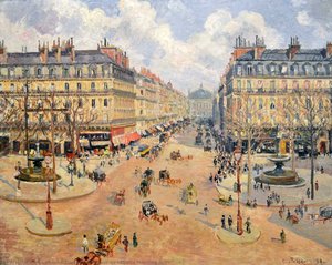 Avenue De L'opera Morning Sunshine — Camille Pissarro