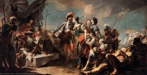 Queen Zenobia Before Emperor Aurelianus — Giambattista Tiepolo, Rococo