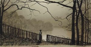 Waterloo Lake Roundhay, Park Leeds — John Atkinson Grimshaw