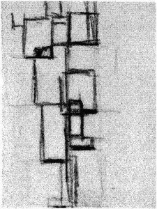 Study For Rhythm Of A Russian Dance — Theo Van Doesburg