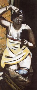 Gypsy (nude With Mirror) — Max Beckmann