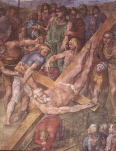 Martyrdom Of St Peter (detail) — Michelangelo Buonarroti, Other