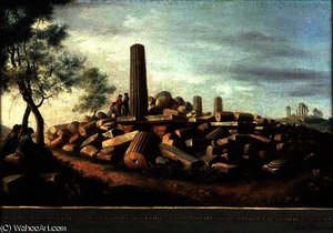 Ancient Temple At Agrigentum — Luigi Mayer