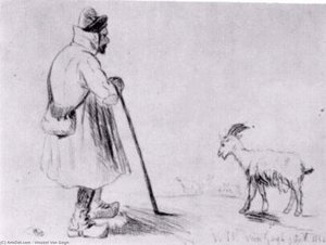 The Goat Herd — Vincent Willem Van Gogh, Realism
