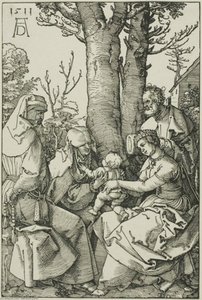 The Holy Family With Joachim And Saint Ann — Albrecht Dürer