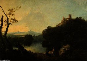 On The Arno, Italy — Richard Wilson, Romanticism