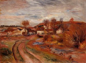 Landscape In Normandy — Pierre-auguste Renoir, Impressionism