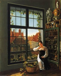 A Girl At A Window — Frans Vervloet