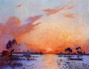 Sunset In Briere — Ferdinand Du Puigaudeau