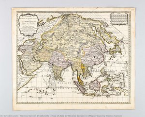 Map Of Asia By Nicolas Sanson\n\nmap Of Asia By Nicolas Sanson — Nicolas Sanson D'abbeville