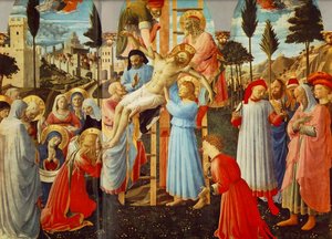 Deposition From The Cross (detail) — Fra Angelico, Renaissance Humanism