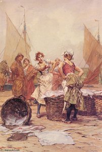 The Fishwives — Frederick Hendrik Kaemmerer