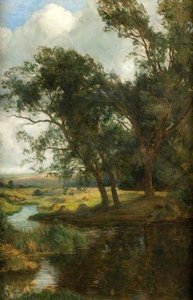 Trees, Lugg Meadows — Brian Hatton