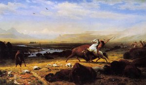 The Last Of The Buffalo — Albert Bierstadt