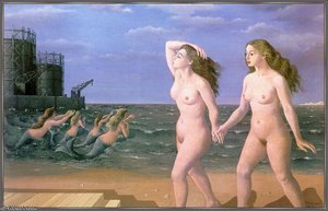 Woman In Front Of The Sea — Paul Delvaux
