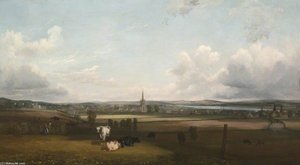 A Prospect Of Alloa, Clackmannanshire From The North Looking Towards The River Forth — John Heaviside Clark