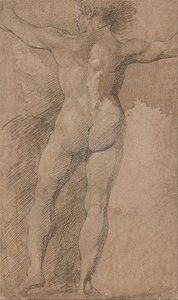 Male With Arms Spread Wide Seen From Behind — James Barry