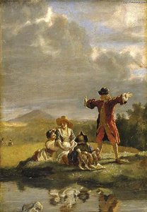 Voltaire Narrating a Fable