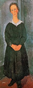 The Servant Girl — Amedeo Clemente Modigliani, Expressionist Painting