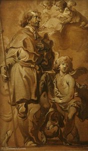 Saint Roch — Abraham Van Diepenbeeck