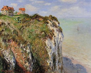 The Cliff At Dieppe — Claude Monet