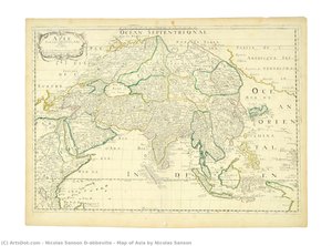 Map Of Asia By Nicolas Sanson — Nicolas Sanson D'abbeville