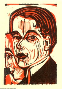 Man's Head. Self-portrait — Ernst Ludwig Kirchner