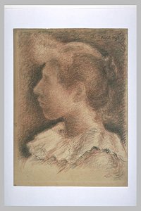 Head Of A Girl In Profile To The Left — Georges Lemmen
