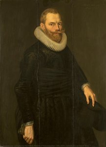 Portrait Of Dirck Hasselaer (1581-1645), Cornelis Van Der Voort, 1614 — Cornelis Van Der Voort