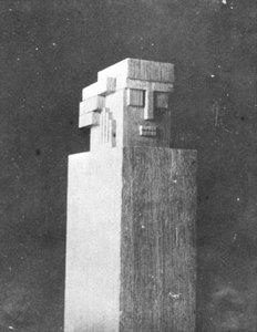 Banister Post, Huis De Lange, Alkmaar — Theo Van Doesburg