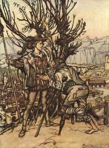 I Am Not Afraid; I Am Determined To Go And Look Upon The Lovely Briar Rose — Arthur Rackham
