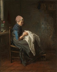 "the Little Seamstress", Jozef Israëls, 1850 - 1888 — Jozef Israëls