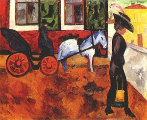 Moscow Street — Natalia Goncharova