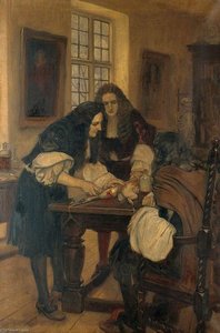 Christopher Wren Demonstrating His Method Of Introducing Drugs Into A Vein, Before Dr Willis, 1667 — Ernest Board