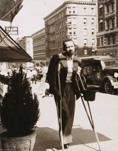 Untitled (man On Crutches) — John Albok