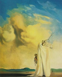 Figure And Drapery In A Landscape, Circa 1934 — Salvador Dalí