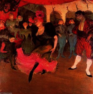 Miss Marcelle Lender Dancing In 'chilpéric' — Henri De Toulouse-lautrec