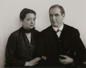 Artist Couple. The Painter Ludwig E. Ronig And His Wife Anna Ronig — August Sander, Neue Sachlichkeit