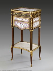 Mechanical Table With Sèvres Porcelain Plaques — Martin Carlin