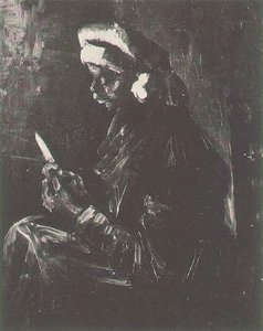 Peasant Woman Peeling Potatoes 2 — Vincent Willem Van Gogh, Post-impressionism