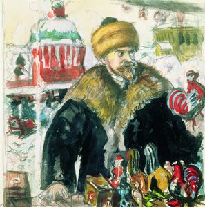 Self Portrait — Boris Mikhailovich Kustodiev