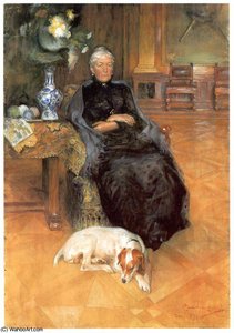 Retrato De Gothilda Furstenberg — Carl Larsson