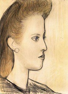 Portrait De Mademoiselle Aubrey — Pablo Picasso