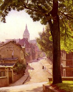 La Rue De L'abreuvoir A Montmartre — Alfred Renaudin