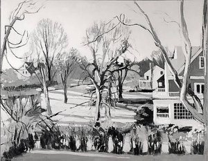 Sunrise On South Main Street — Fairfield Porter