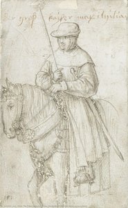 Kaiser Maximilian I In Travel Dress On Horseback — Hans The Elder Holbein