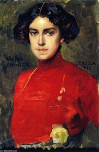 Maria In A Red Blouse — Joaquín Sorolla Y Bastida, Impressionist Realism